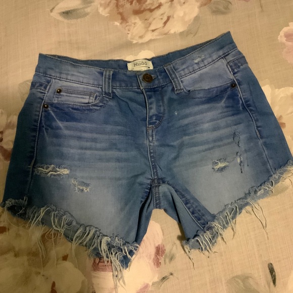 Distressed Denim Shorts | Mudd - Picture 2 of 9